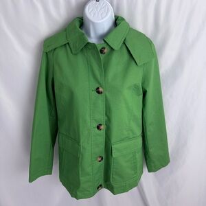 Talbots Green Fleece Lined Jacket Size X-Small